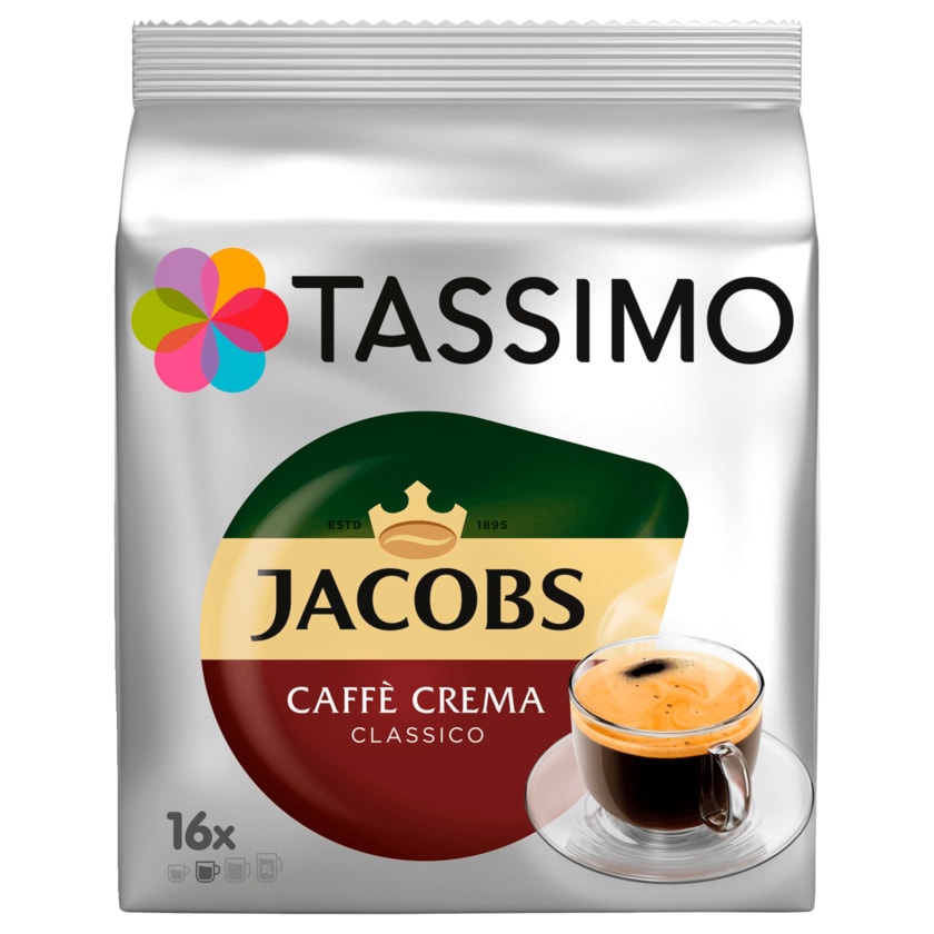 Tassimo Kaffeekapseln Jacobs Caffè Crema classico 112g, 16 Kapseln